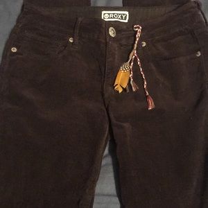 Roxy corduroy skinny jeans. Brown